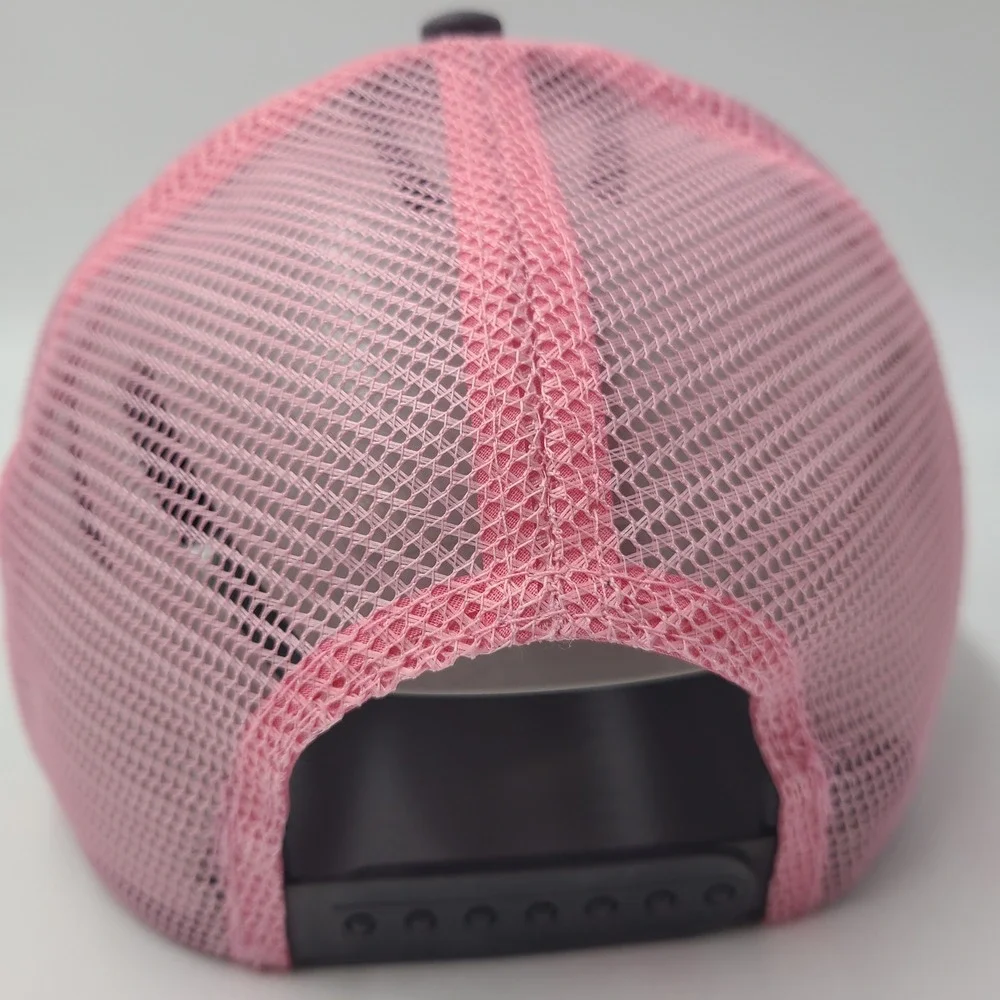 Women John Deere Hat Snapback Trucker Mesh Gray Pink Sydenstricker Missouri Farm